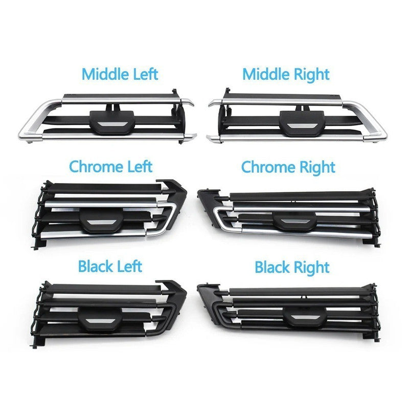 Car Craft Compatible With Bmw X5 X6 X7 G05 G06 G07 2019-2022 Car Dashboard A/c Air Outlet Vent Paddle Clip Ac Vent Grill Clip Slider Repair Kit 64229399474 Left Chrome