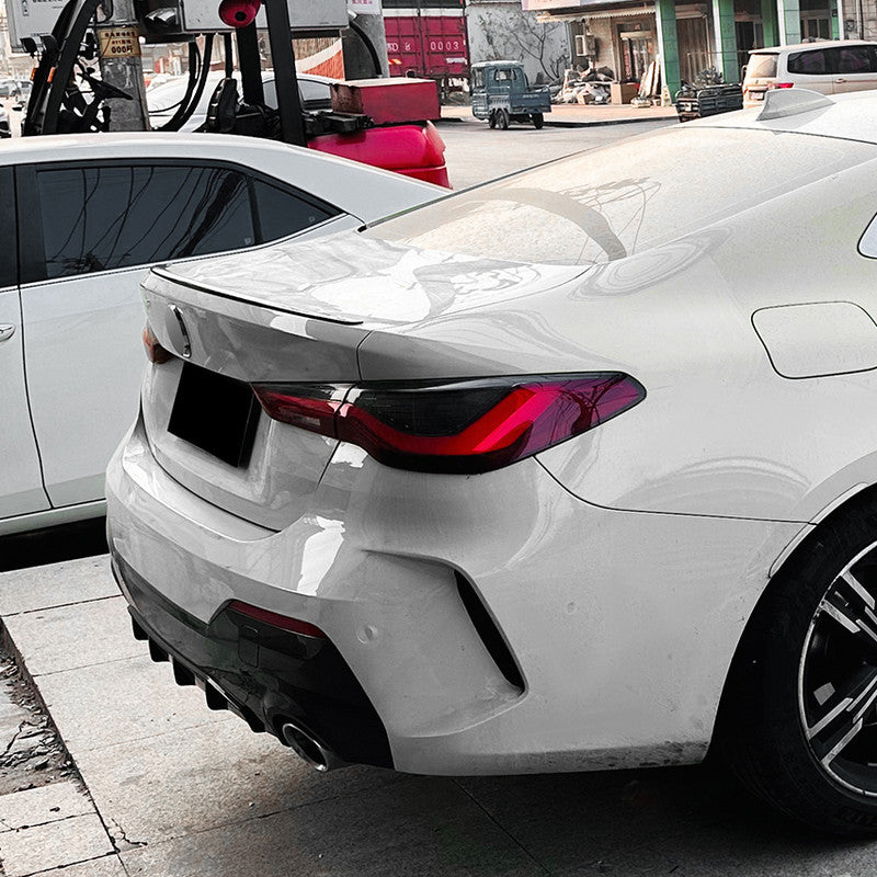 Car Craft Compatible With Bmw 4 Series M4 G22 2020+ Rear Boot Trunk Wing Lip Spoiler Carbon Fiber Look Zst-598 Cf Usa