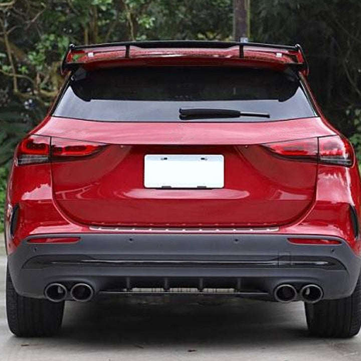Car Craft Compatible With Mercedes Benz Gla H247 2020-2025 Amg Rear Bumper Lip Skirt Splitter Diffuser