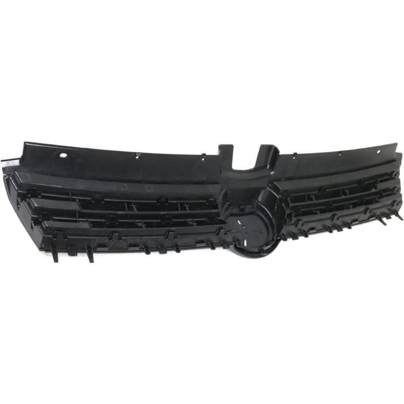 Car Craft Compatible With Vw Volkswagen Polo 2010-2024 Upgrade Facelift Convert To R400 R Line Style Front Bumper Show Grill Black