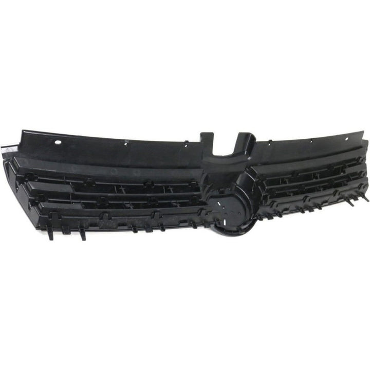 Car Craft Compatible With Vw Volkswagen Polo 2010-2024 Upgrade Facelift Convert To R400 R Line Style Front Bumper Show Grill Black
