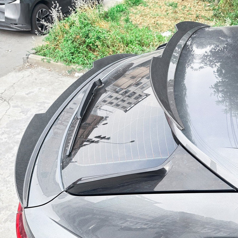 Car Craft Compatible With Audi Q3 F3 Coupe 2019-2024 Rear Mid Boot Trunk Wing Lip Spoiler Carbon Fiber Look Zst-778 Cf Usa