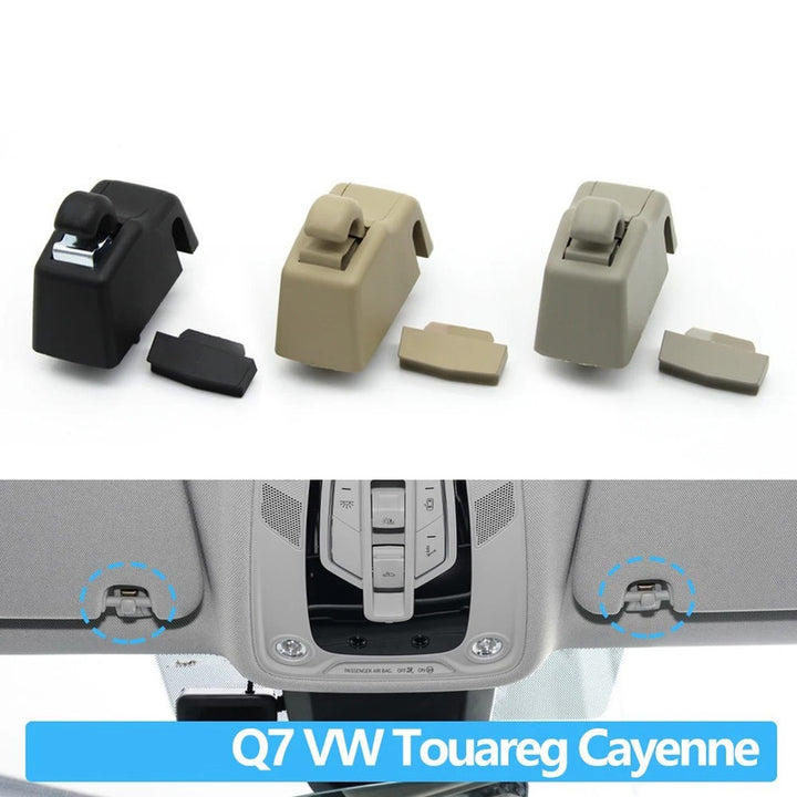 Car Craft Compatible With Audi Q7 2006-2014 Volkswagen Vw Touareg 2011-2018 Porsche Cayenne 2011-2018 Car Sun Shade Visor Fixing Buckle Retainer Sun Visor Support Clip Hook Bracket 4l08595619j0 Black CC-7823
