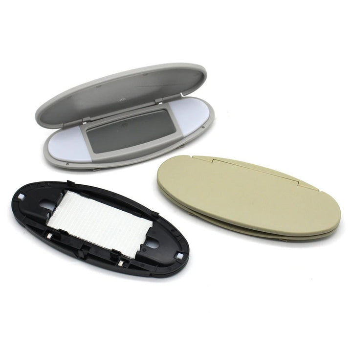Car Craft Compatible With Bmw Mini R55 R56 2006-2013 Jcw R55 2010-2013 Sun Shade Panel Sun Visor Makeup Cosmetic Mirror Cover 51167361864-1 Gray A