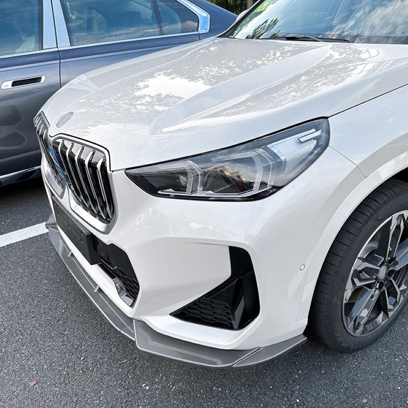 Car Craft Compatible With Bmw X1 U11 2023+ Front Bumper Lip Splitter Skirst Carbon Fiber Look Zst-522 Cf