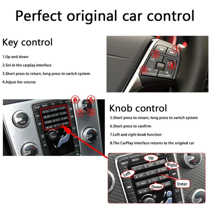 Car Craft Compatible With Volvo Xc60 Xc70 S60 S80 V60 V70 V40 2015-2018 Wireless Apple Carplay Android Auto Module Box For Car Play Decoder