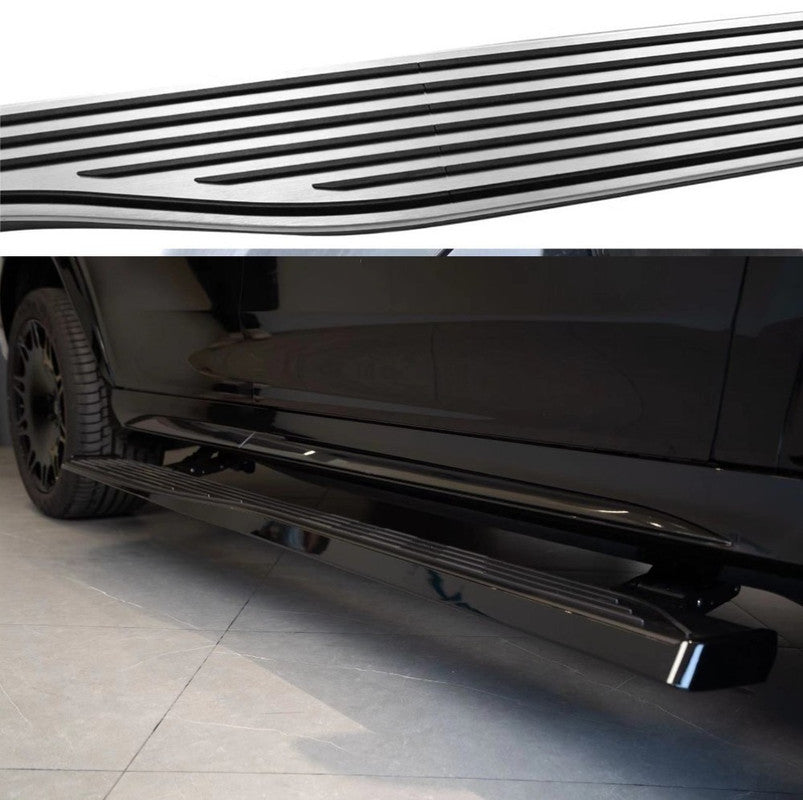 Car Craft Compatible With Mercedes Gls W167 X167 2019-2024 Automatic Deployable Electric Side Step Retractable Ladder Pedal Running Boards Side Step Maybach Style Black Samurai Edition