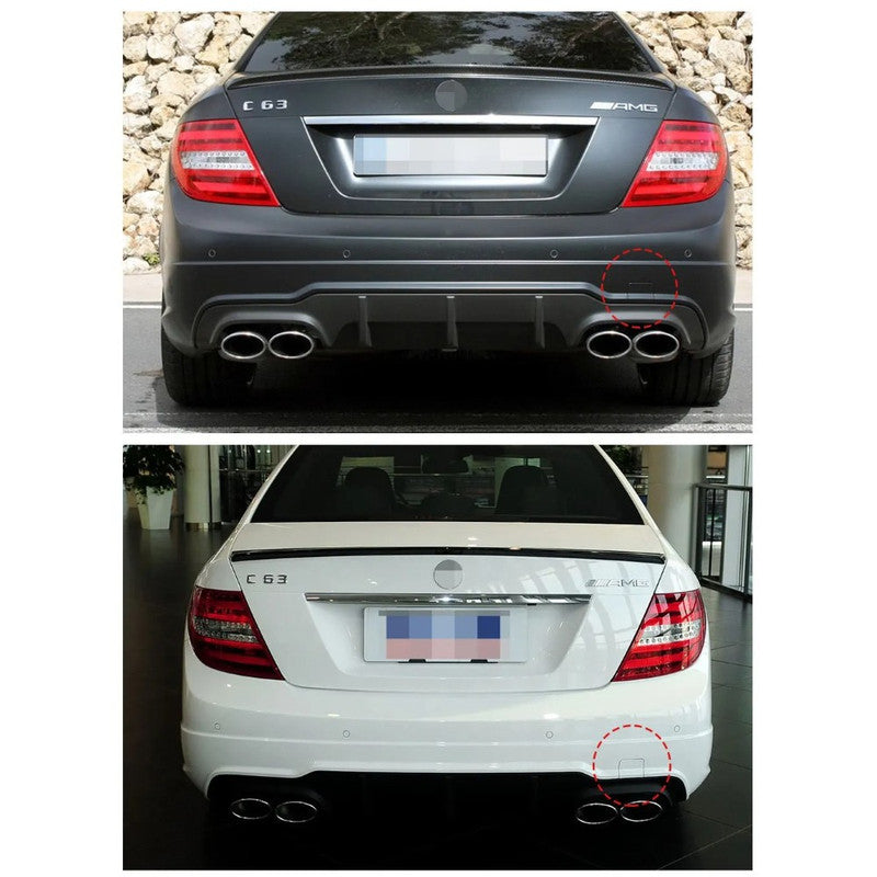 Car Craft Compatible With Mercedes Benz C Class W204 Lci 2011-2014 Amg Rear Bumper Tow Hook Towing Tochan Trailer Cover 2048856223 Unpainted - CAR CRAFT INDIA