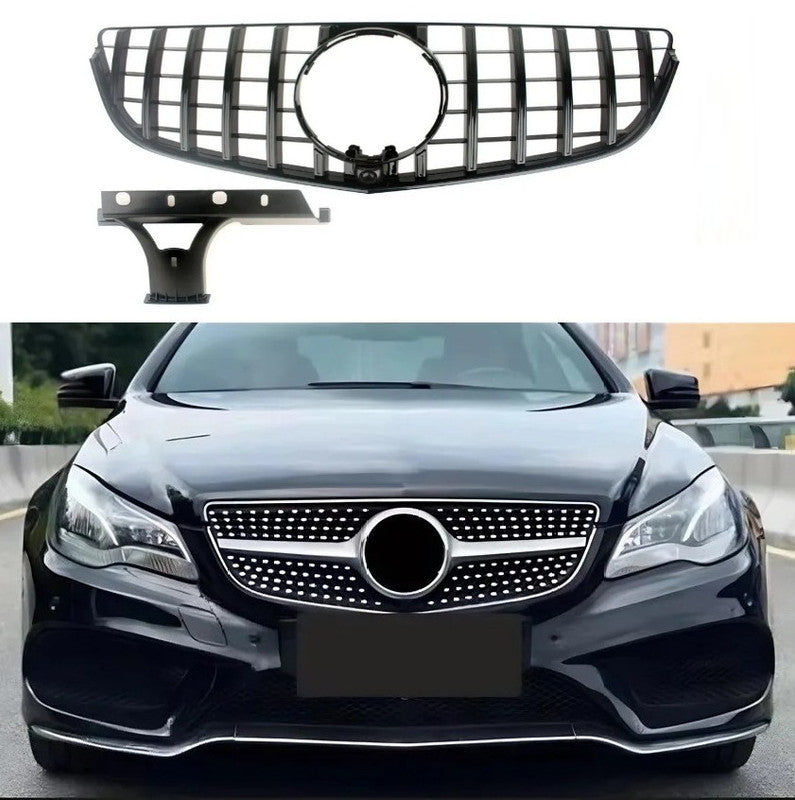 Car Craft Compatible With Mercedes Benz E Class Coupe W207 Lci 2014-2016 Car Front Racing Bumper Show Grille Gtr Silver - CAR CRAFT INDIA