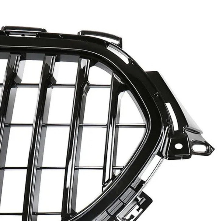 Car Craft Compatible With Mercedes Benz E Class W213 Lci 2020-2024 Car Front Racing Bumper Show Grille Maybach Style Black With Radar Sensor - CAR CRAFT INDIA