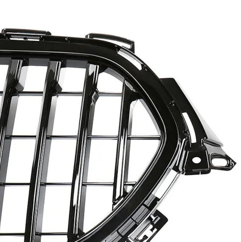 Car Craft Compatible With Mercedes Benz E Class W213 Lci 2020-2024 Car Front Racing Bumper Show Grille Maybach Style Silver With Radar Sensor - CAR CRAFT INDIA