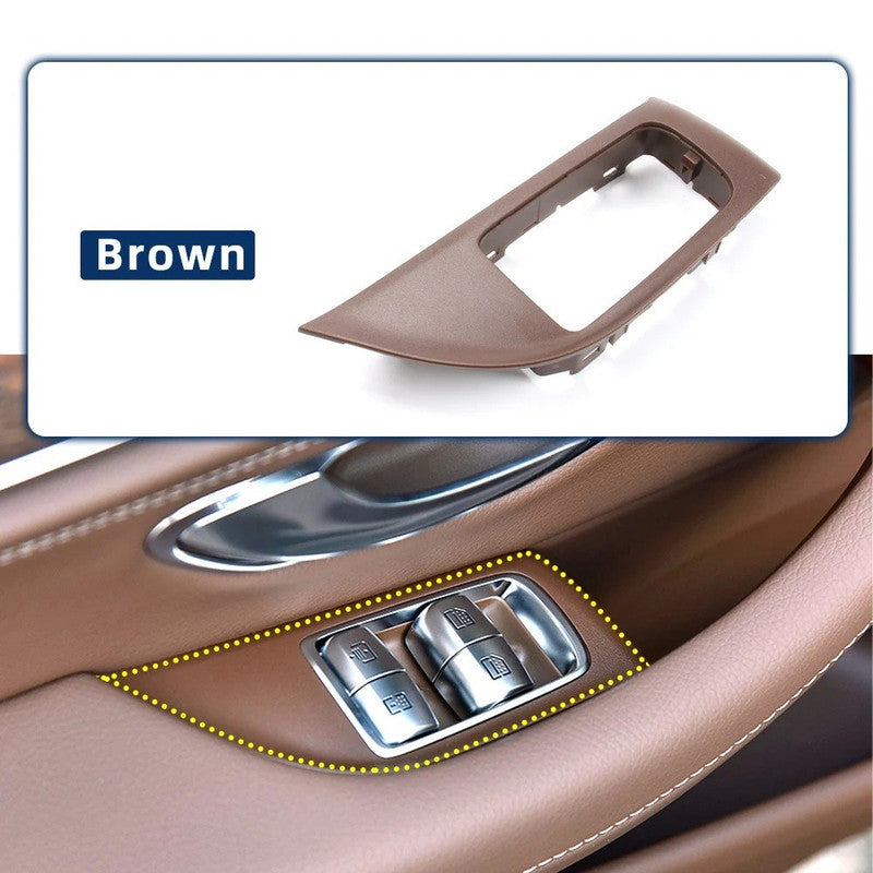 Car Craft Compatible With Mercedes Benz E Class W213 2016-2021 Car Rear Window Lift Switch Cover Armrests Panel Cover 21373724008q54 Brown Right CC-9007