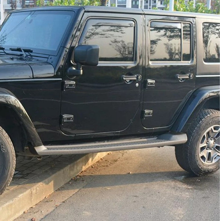 Car Craft Compatible With Jeep Wrangler Jl 4 Door 2007-2017 Car Side Step Running Boards Steel Running Board Nerf Bar Ar-jep-015 Black CC-8565 - CAR CRAFT INDIA