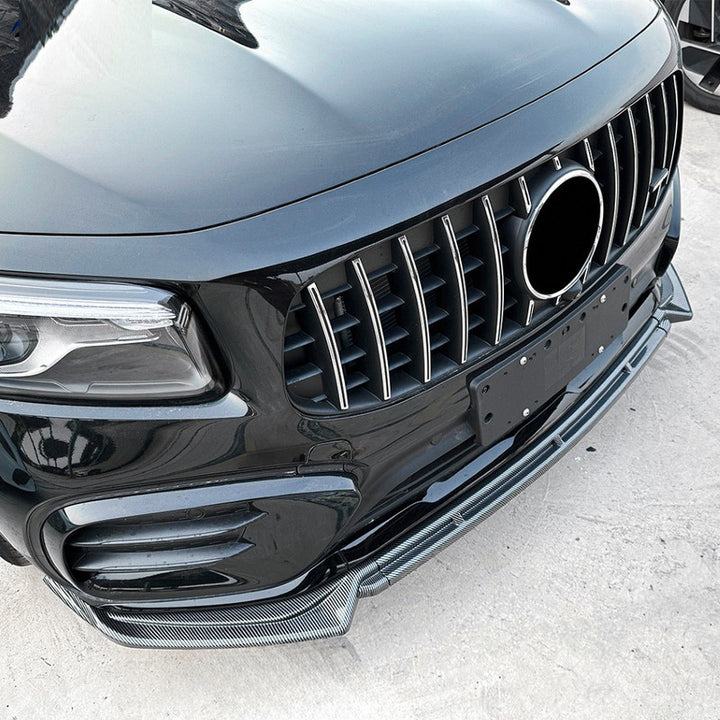 Car Craft Compatible With Mercedes Benz Glb Class X247 Facelift 2024+ Glb220 Glb35 Amg Front Bumper Lip Skirt Splitter Spoiler Zst-1039 Glossy Black