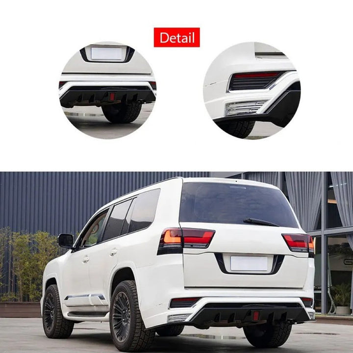 Car Craft Compatible With Toyota Land Cruiser Lc300 Lc 300 2021+ Upgrade Facelift Convert To Lc300 Wald Style Bodytkit Front Rear Bumper Grill Skirt Splitter Wheel Lip Arch F176