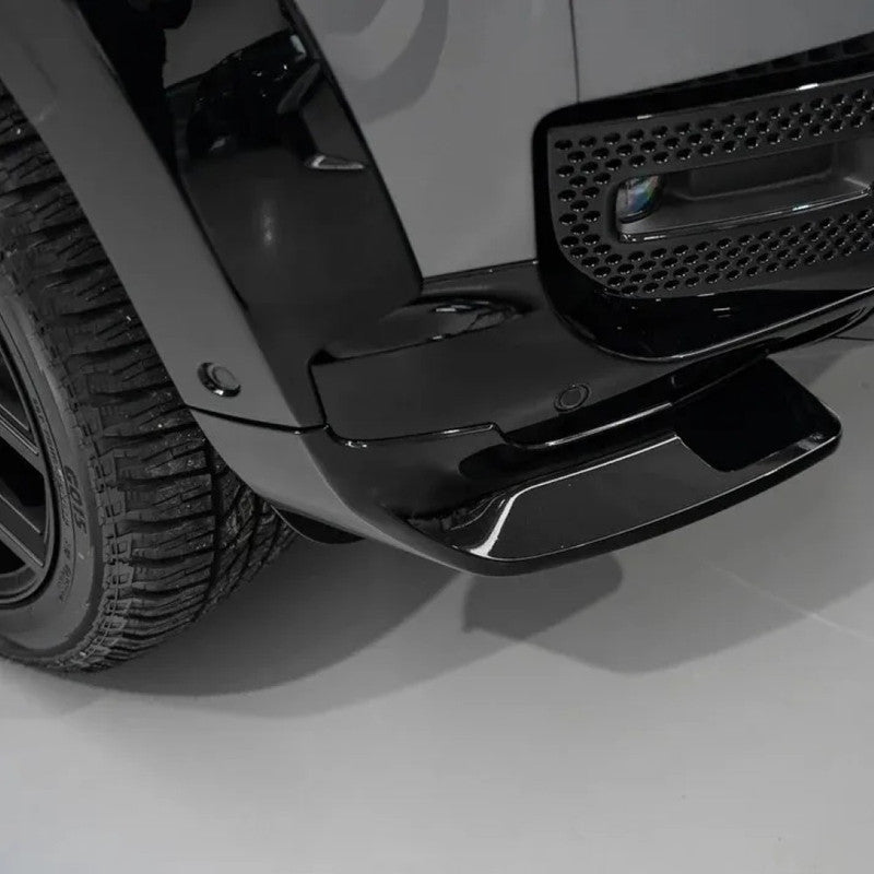 Car Craft Compatible With Range Land Rover Defender L663 2020-2025 90 110 130 Upgrade Convertion Bodykit Urban U Style Front Bumper Lip Splitter Skirt Trim