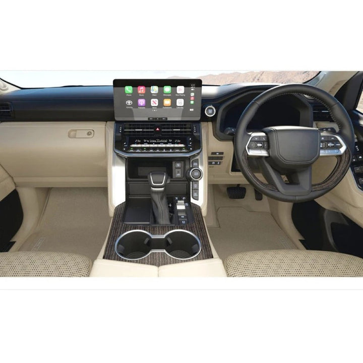 Car Craft Compatible With Toyota Land Cruiser Lc200 2008-2020 Upgrade Facelift Convert To Lc300 2021+ Interior Bodykit Kit Steering Dashboard Door Panel Steering Console Center Armrest Box Rhd Beige F305