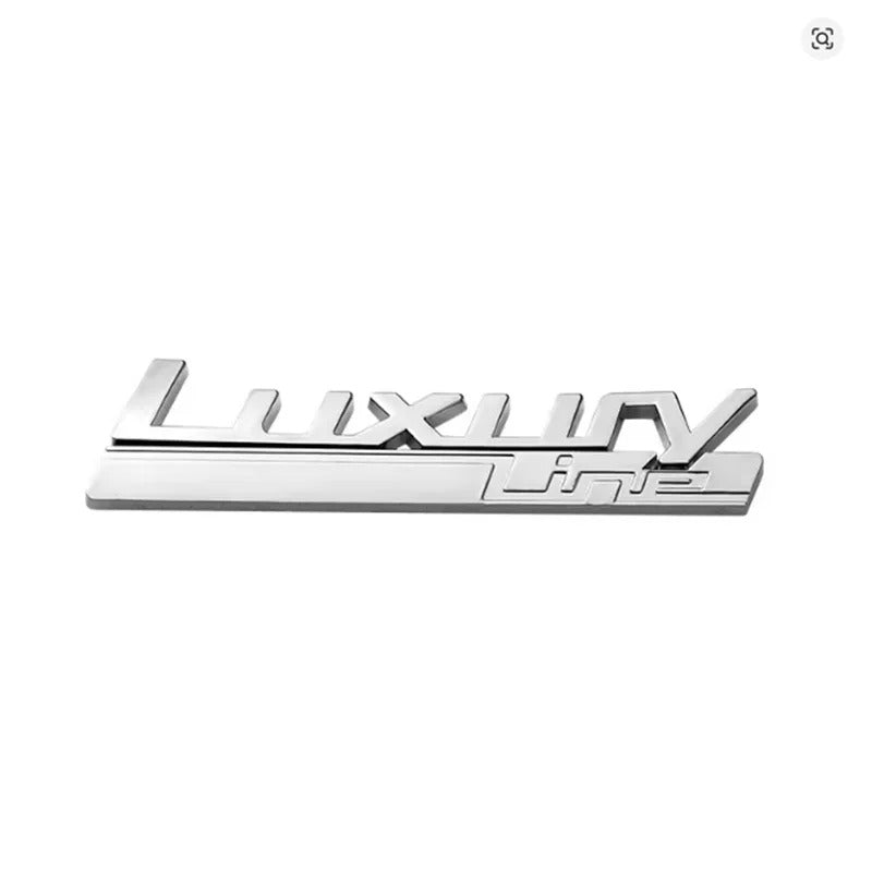 Car Craft Compatible With Bmw 1 2 3 4 5 6 7 Z4 X1 X2 X3 X4 X5 X6 X7 Z4 Luxury Line Chrome Badge Emblem Logo Letter - CAR CRAFT INDIA