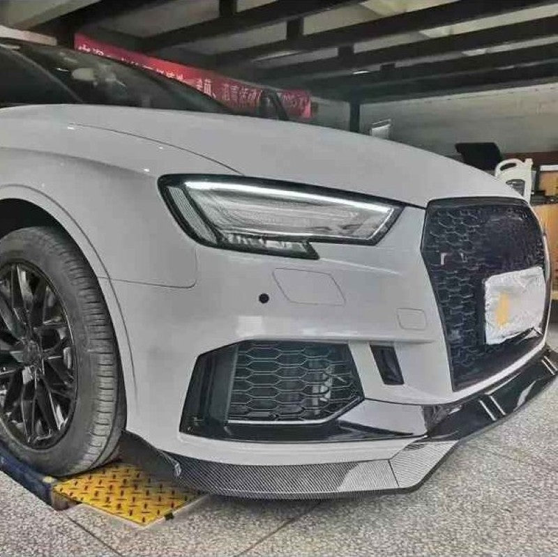 Car Craft Compatible With Audi A3 2017-2020 Upgrade Convert To Rs3 S3 Sport Bumper Front Bodykit Mesh Gc A3-013 - CAR CRAFT INDIA