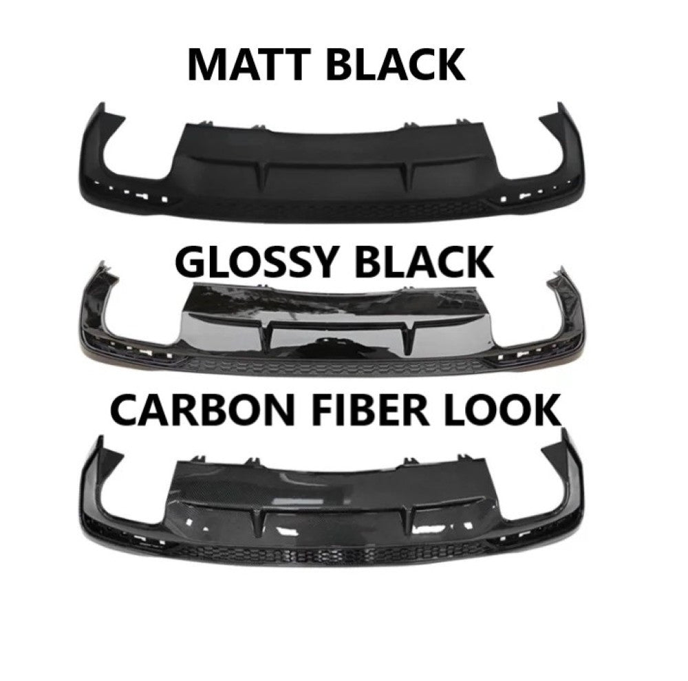 Car Craft Compatible With Audi A4 B9.5 2021+ Upgraded Facelift Convert To S4 Sport Bodykit Rear After Bumper Lip Diffuser Skirt Splitter A4-043 Gc Glossy Black