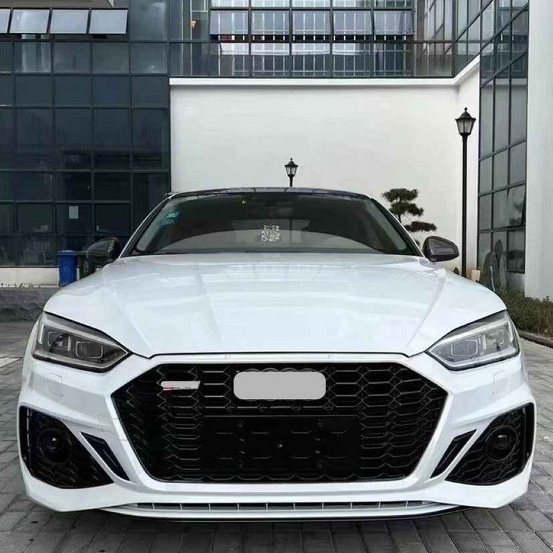 Car Craft Compatible With Audi A5 S5 Rs5 2017-2020 Upgrade Convert To Rs5 S5 2021 Style Sport Front Bumper Bodykit Grill Fog Grill A5-037 Gc - CAR CRAFT INDIA
