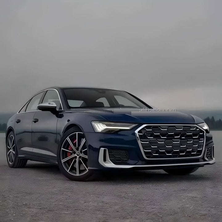 Car Craft Compatible With Audi A6 S6 Rs6 C8 2019-2023 Front Rs6 Sport Bumper Upgraded Show Honeycomb Style Grill Mesh Rsu Dlw0601070878 Bl Silver Chorme - CAR CRAFT INDIA