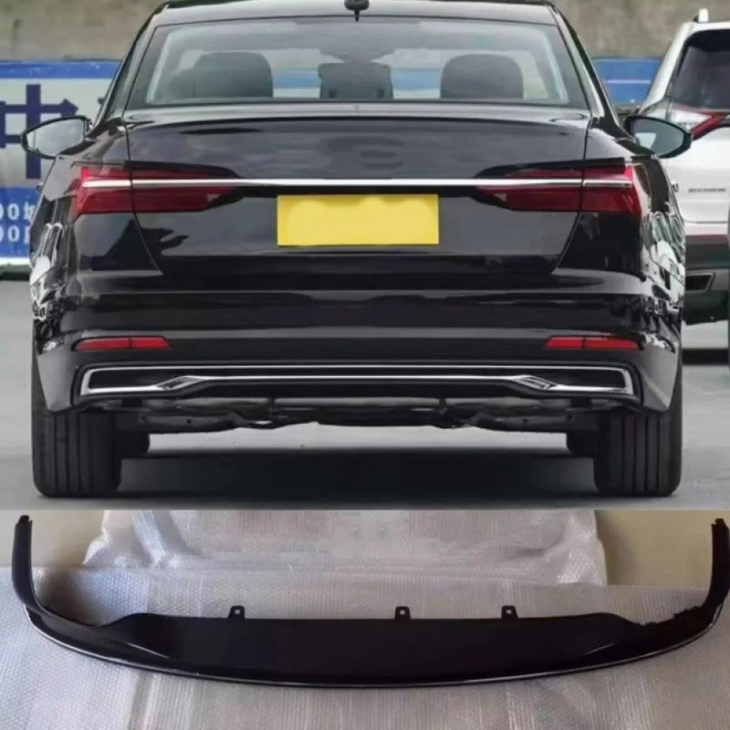 Car Craft Compatible With Audi A6 C8 2019-2025 Upgraded Facelift Convert To Rs6 S6 Sport Bodykit Front Grill Lip Fog Grill Diffuser Lip Skirt Trim Black Grille Acc Style All Logo Silver A6-103 Gc