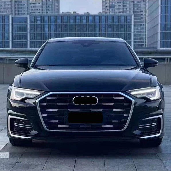 Car Craft Compatible With Audi A6 S6 Rs6 C8 2019-2023 Front Rs6 Sport Bumper Upgraded Show Grill Mesh Rsu Silver Chrome Outer And Trim - CAR CRAFT INDIA