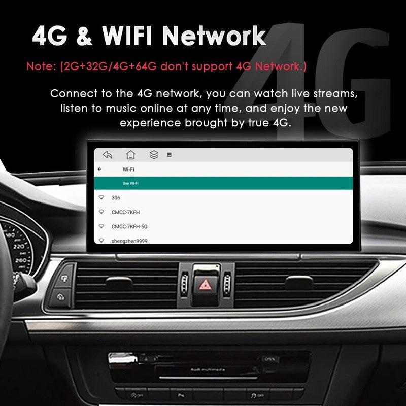 Car Craft Compatible With Audi A6 C7 A7 2012-2018 Digital Infotaiment Touch Screen Android Multimedia Player Gps Navigation Radio Carplay Android Auto 12.3 Inch Android 13, 8 Core 4gb+64gb Storage
