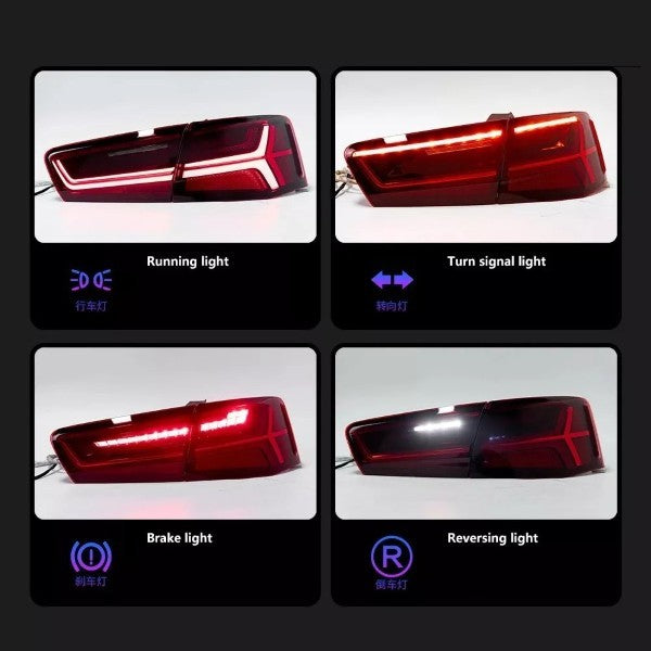 Car Craft Compatible With Audi A6 C7 2011-2016 Car Rear Upgraded Tail Light Lamp Xenon Taillight Retrofit Upgrade Modified Led Drl Hid Light Matrix Style SMOKE - CAR CRAFT INDIA