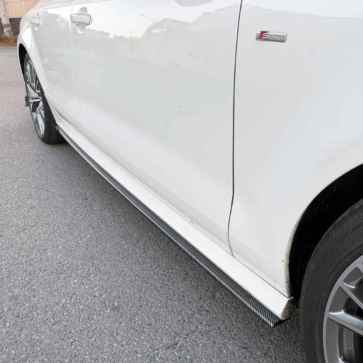 Car Craft Compatible With Audi A7 S7 C7 2011-2017 Car Side Skirts Splitter Running Board Trim Zst-1447 Cf Carbon Fiber Look - CAR CRAFT INDIA