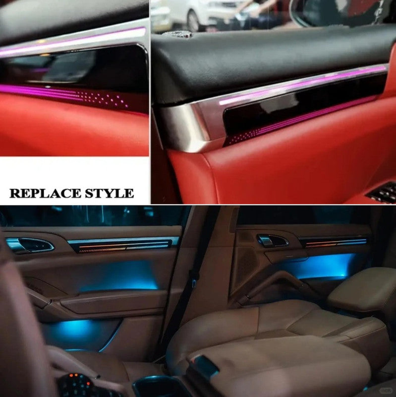 Car Craft Compatible With Porsche Cayenne 958 2010-2017 Symphony Dynamic Center Control Door Led Decoration Atmosphere Lamp Interior Illuminated Lamp Ambient Starlight Light 26 In 1 Rhd - CAR CRAFT INDIA