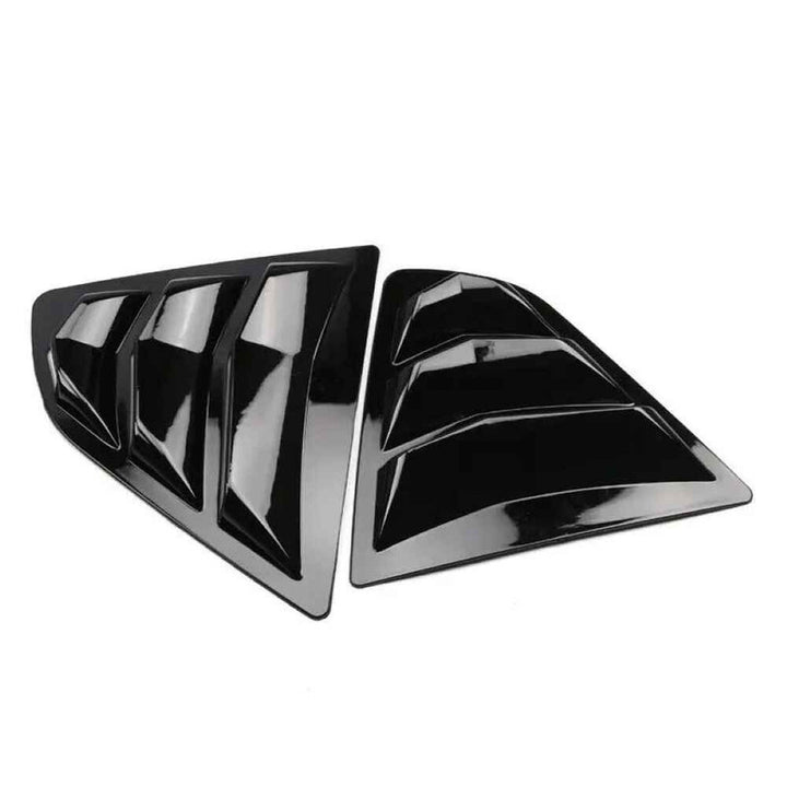 Car Craft Compatible With Toyota Camry 2018-2023 Car Rear Window Shutter Cover Louver Side Vent Trim Triangle Carbon Fiber Look