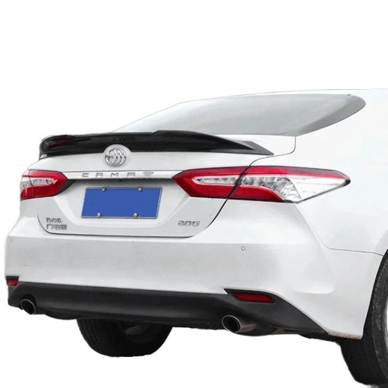 Car Craft Compatible With Toyota Camry 2018-2022 Rear Trunk Wing Boot Lip Wing Spoiler Trd Style Carbon Black