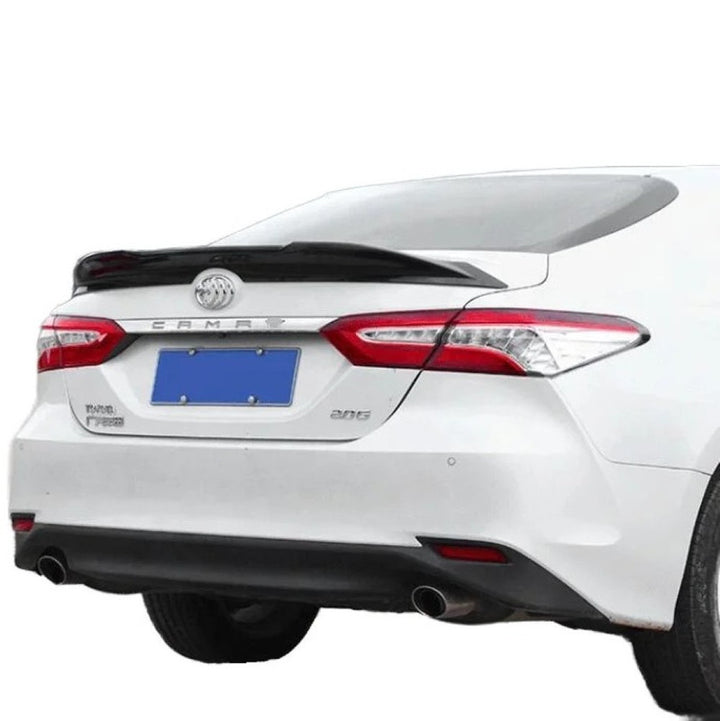 Car Craft Compatible With Toyota Camry 2018-2022 Rear Trunk Wing Boot Lip Wing Spoiler Trd Style Carbon Black