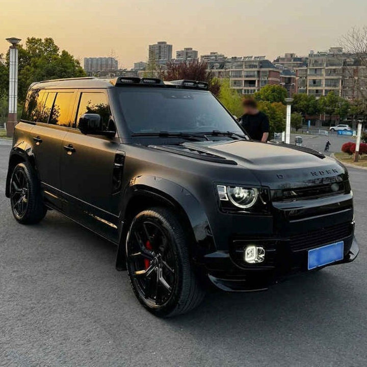 Car Craft Compatible With Range Land Rover Defender L663 2020-2025 90 110 130 Upgrade Convertion Bodykit Urban U Style Front Roof Spoiler With Light Led