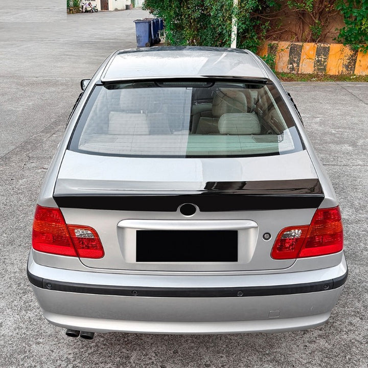 Car Craft Compatible With Bmw 3 Series E46 1998-2004 M3 Rear Trunk Wing Boot Roof Lip Spoiler M3 Style Zst-1414 Gb Glossy Black - CAR CRAFT INDIA