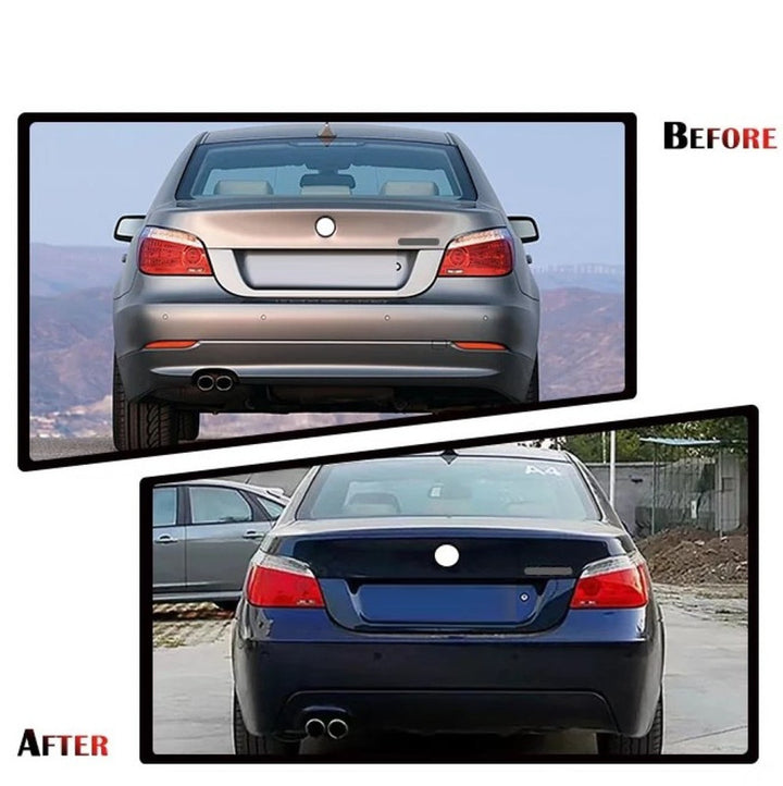 Car Craft Compatible With Bmw 5 Series E60 2006-2010 Front Rear Bumper Upgrade Convert To M Sport Mt M Tech Bodykit Body Kit Diffuser After Lip Model B 00- CC-10668