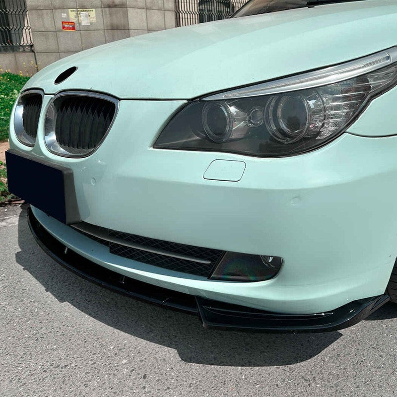 Car Craft Compatible With BMW 5 Series E60 2008-2010 Standard Front Bumper Lip Splitter Skirts Zst-1141 Cf Carbon Fiber Look