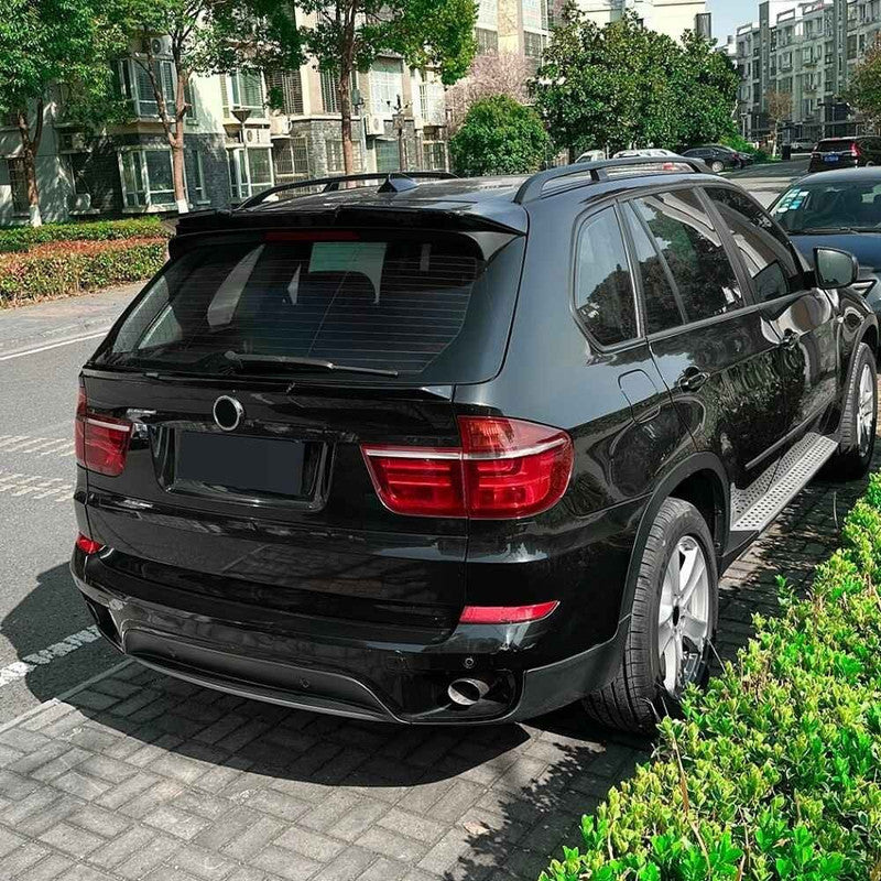 Car Craft Compatible With Bmw X5 E70 2008-2013 Trunk Roof Wing Lip Boot Rear Spoiler Zst-1120 Cf Carbon Fiber Look - CAR CRAFT INDIA