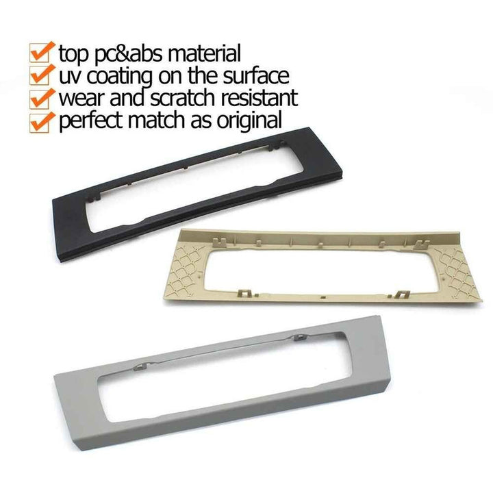 Car Craft Compatible With Bmw 3 Series E90 E91 E92 E93 2004-2012 Car Dashborad Interior Central Air Conditioning Cd Console Cover Hvac Trim Panel C 64116956490 Beige