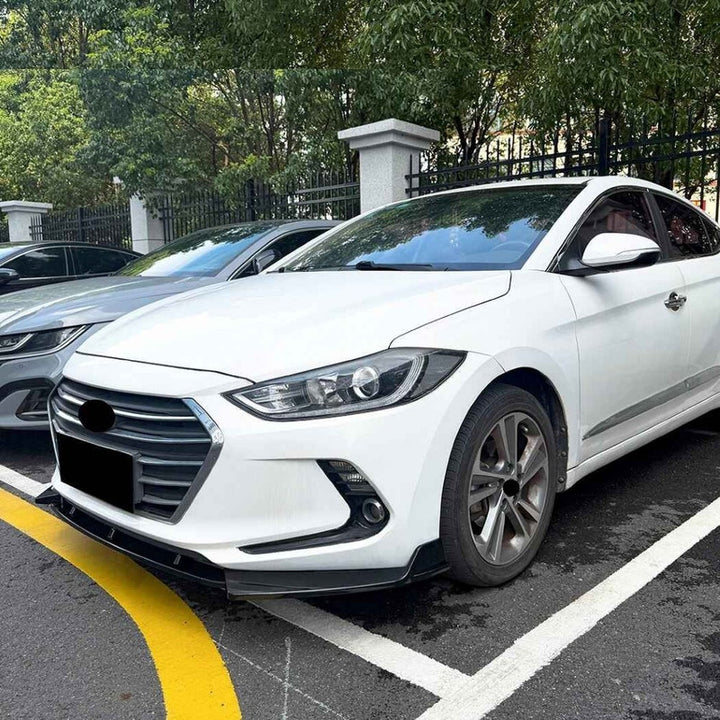 Car Craft Compatible With Hyundai Elantra Mk6 2015-2020 Front Bumper Lip Skirt Trim Carbon Fiber Look Zst-1712 Cf CC-11486