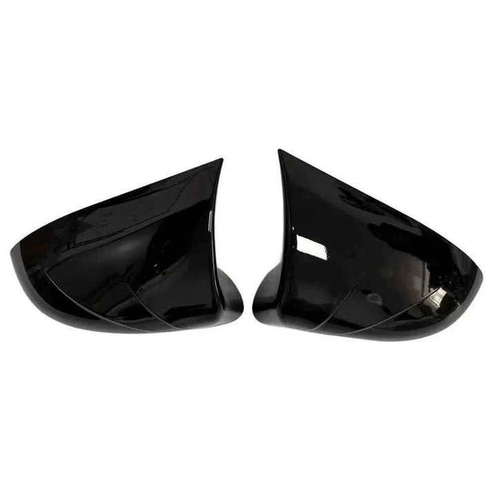 Car Craft Compatible With Lexus Es 2018-2023 Side Rear View Case Wing Cap Shell Housing Mirror Covers 3m Tape Pasting Style Glossy Black Carbon Fiber Look