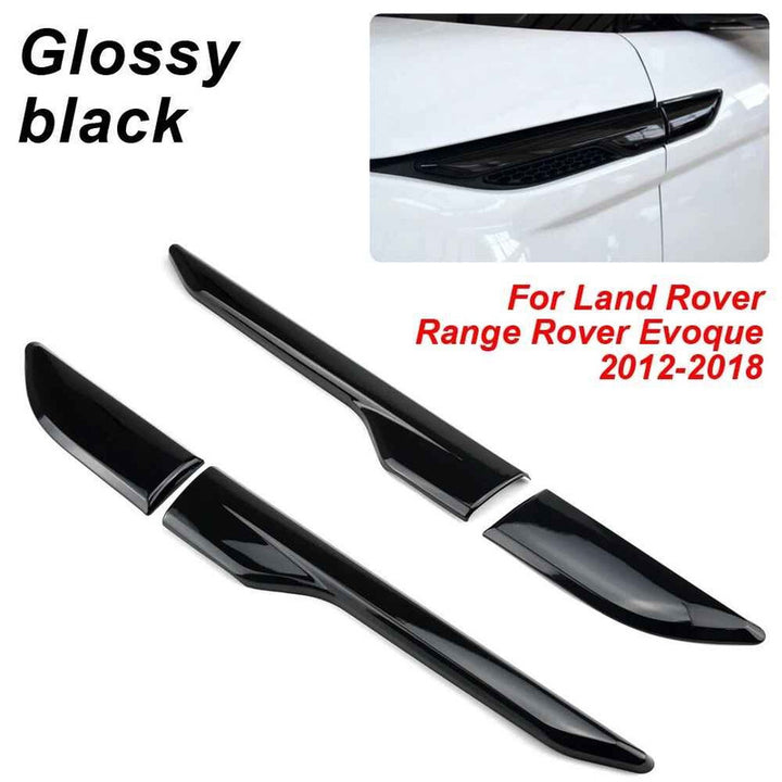 Car Craft Compatible With Land Rover Range Rover Evoque 2012-2018 Fender Side Air Vent Outlet Cover Trim Decorative Right Big Black - CAR CRAFT INDIA