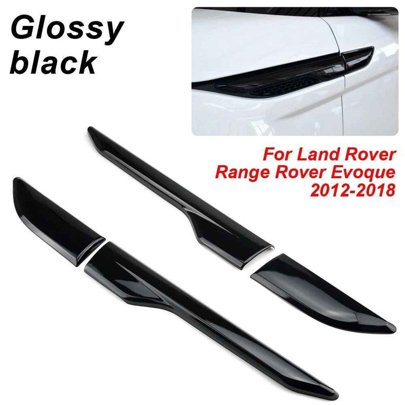 Car Craft Compatible With Land Rover Range Rover Evoque 2012-2018 Fender Side Air Vent Outlet Cover Trim Decorative Left Small Black - CAR CRAFT INDIA