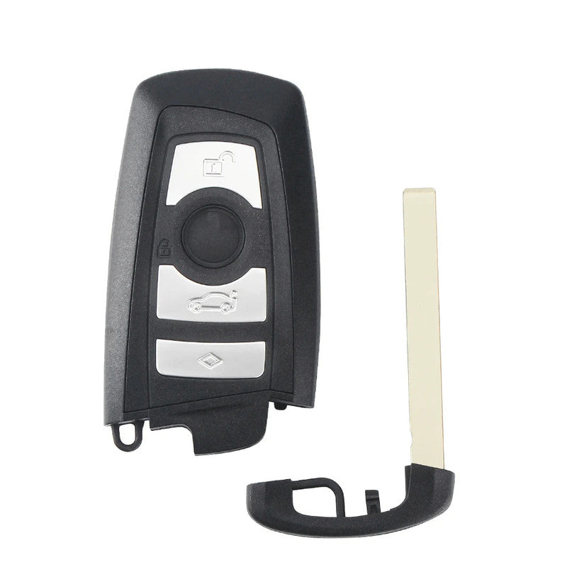 Car Craft Compatible With Bmw 1 2 3 4 5 6 7 X1 X3 X4 X5 X6 X7 Z4 Series Upgrade Key Cover Case To New Style Car Key Cover Shell With Blade 3 Button Black Bm-ks- 33black