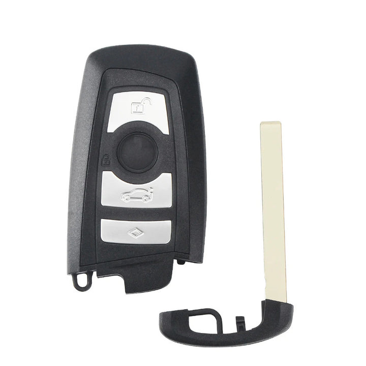 Car Craft Compatible With Bmw 1 2 3 4 5 6 7 X1 X3 X4 X5 X6 X7 Z4 Series Upgrade Key Cover Case To New Style Car Key Cover Shell With Blade 3 Button Black Bm-ks- 33black