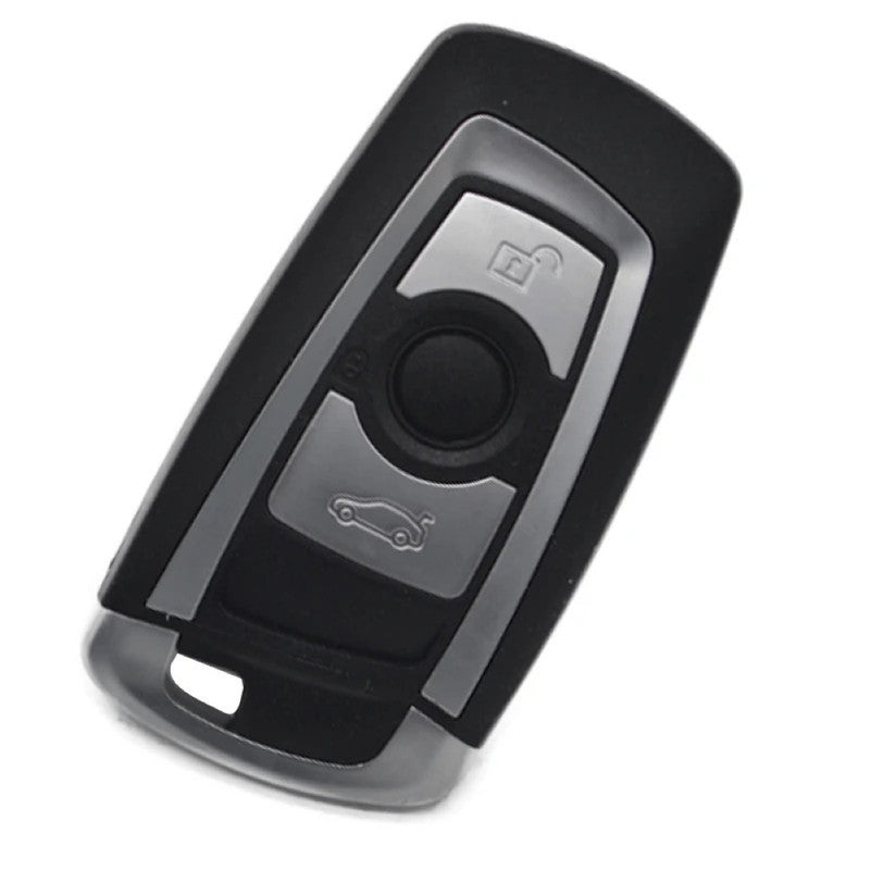 Car Craft Compatible With Bmw 1 2 3 4 5 6 7 X1 X3 X4 X5 X6 X7 Z4 Series Upgrade Key Cover Case To New Style Car Key Cover Shell With Blade 3 Button Silver Bm-ks- 33b
