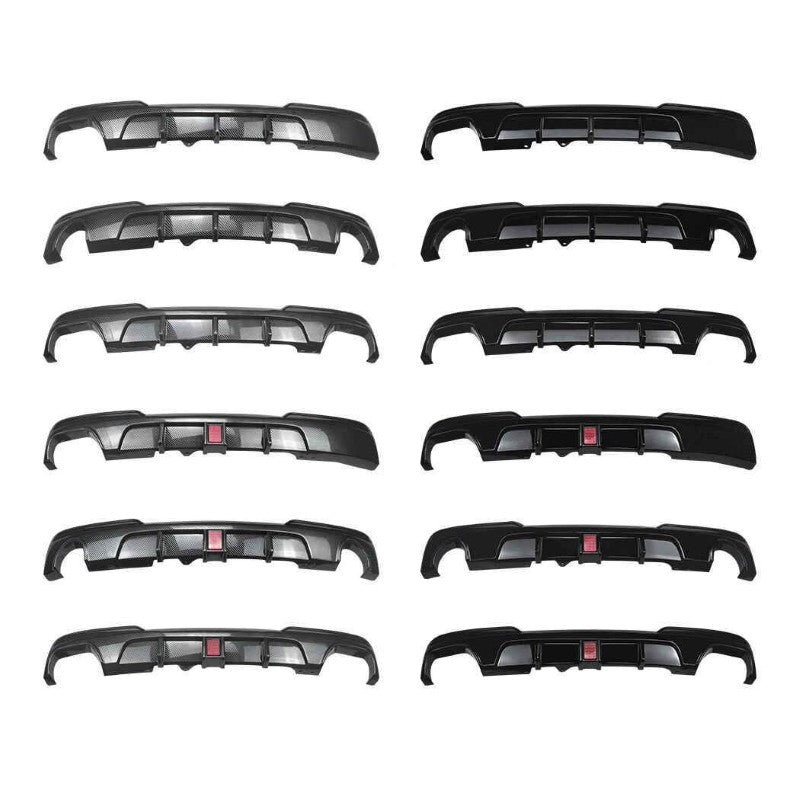 Car Craft Compatible With Bmw 5 Series F10 2010-2017 M Sport M5 Rear Bumper Lip Splitter Diffuser Skirts 00- Carbon Fiber Look Zst-1424 00-cf Carbon Fiber Look - CAR CRAFT INDIA
