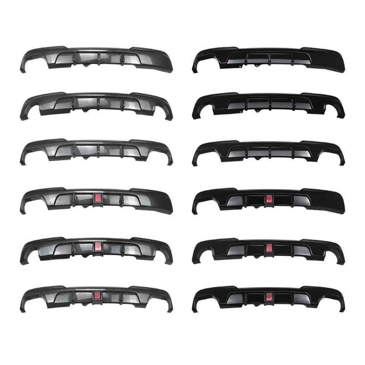 Car Craft Compatible With Bmw 5 Series F10 2010-2017 M Sport M5 Rear Bumper Lip Splitter Diffuser Skirts 00- Carbon Fiber Look Zst-1424 00-cf Carbon Fiber Look - CAR CRAFT INDIA